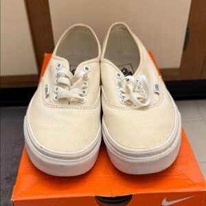 Vans Off-White Canvas Sneakers